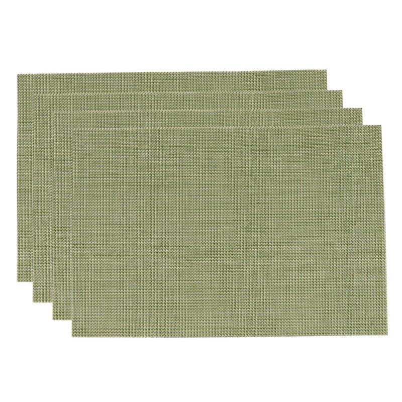 PVC Insulation Pad Placemat Green Dining Table Kitchen Placemats